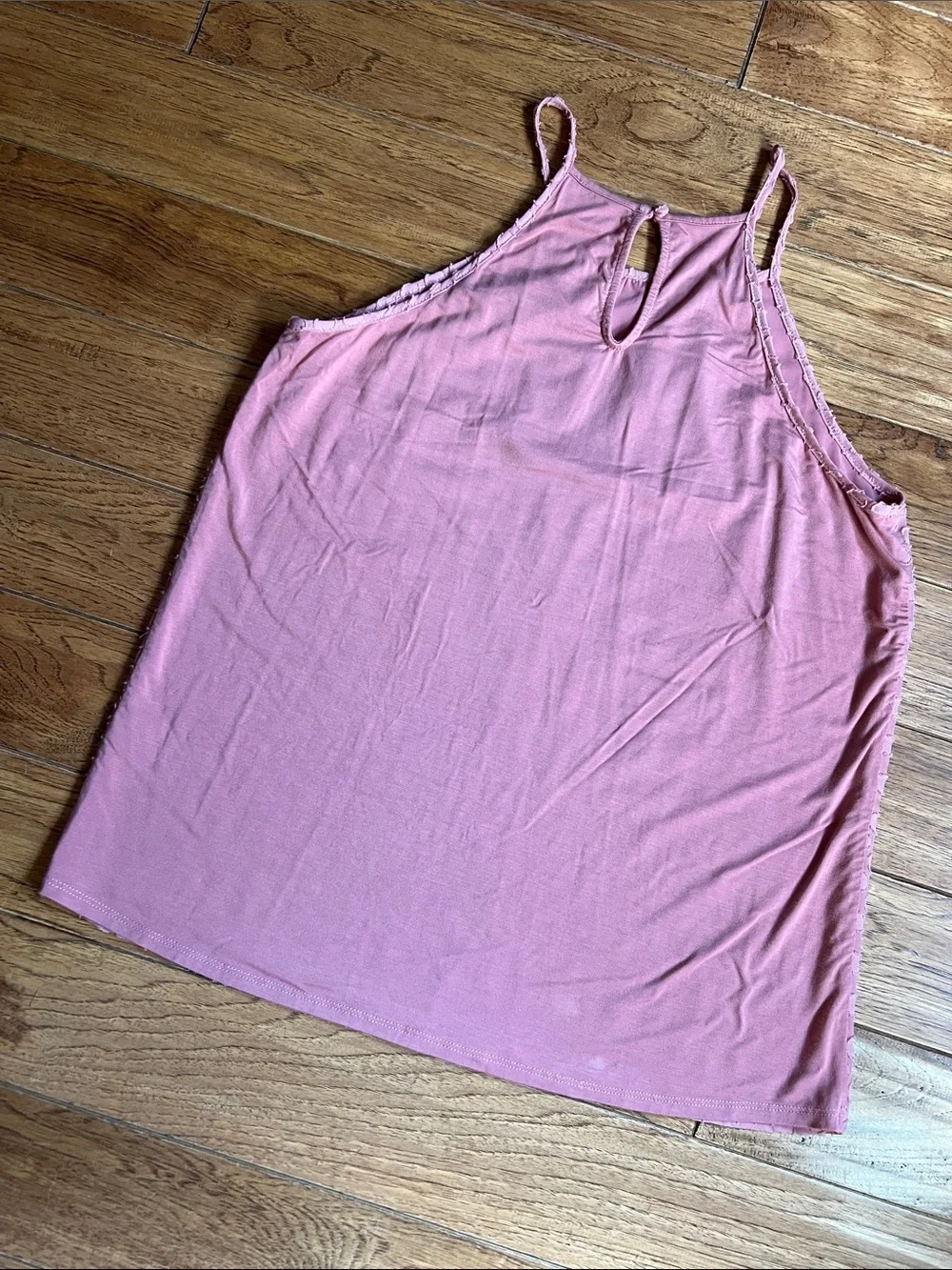 41 Hawthorn Dusty Rose Textured Halter Camisole